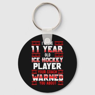 Eishockey 11. Geburtstagsfeier Spieler Sportteam  Schlüsselanhänger