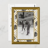 Eishockey, 1920 postkarte (Vorne/Hinten)