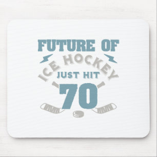 Eishockey 70. Geburtstag Future Player Puck Sports Mousepad