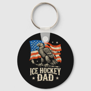 Eishockey Amerikanische Flagge Eishockey Vater Schlüsselanhänger