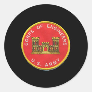 Eishockey-Armee-Corps der Ingenieure Runder Aufkleber