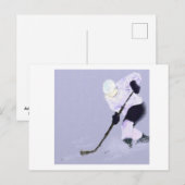 Eishockey Art spielen Postkarte (Vorne/Hinten)