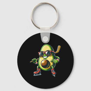 Eishockey Avocado Eislauf Spaß Sonnenbrille Schlüsselanhänger
