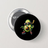Eishockey Avocado Skating Fun Shades Button (Vorne & Hinten)