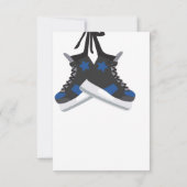 Eishockey-Baby-Dusche Dankeskarte (Rückseite)