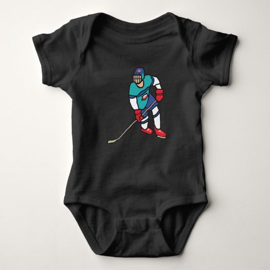 Eishockey Baby Strampler (Vorderseite)