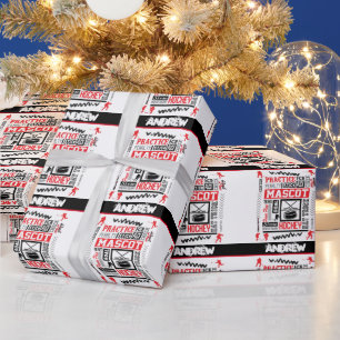 Eishockey-Begriffe für Jungen Personalisiert Geschenkpapier