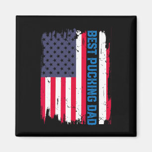 Eishockey Bester Pucking Vater Usa Amerikanische F Magnet