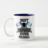 Eishockey-Bester Schiedsrichter je Zweifarbige Tasse (Links)