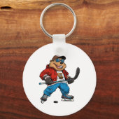 Eishockey Biber Schlüsselanhänger (Vorderseite)