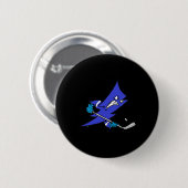 Eishockey Blitzschlag Schneller Schlagschuss Button (Vorne & Hinten)