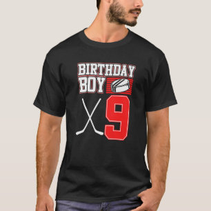 Eishockey Boy 9. Geburtstag Sport Player Coach Gr T-Shirt