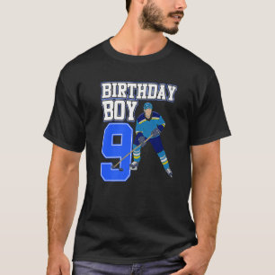 Eishockey Boy 9. Geburtstag Sport Player Coach Gr T-Shirt