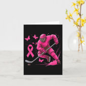 Eishockey Breast Cancer Awareness Player Pink Spl Karte (Gelbe Blume)