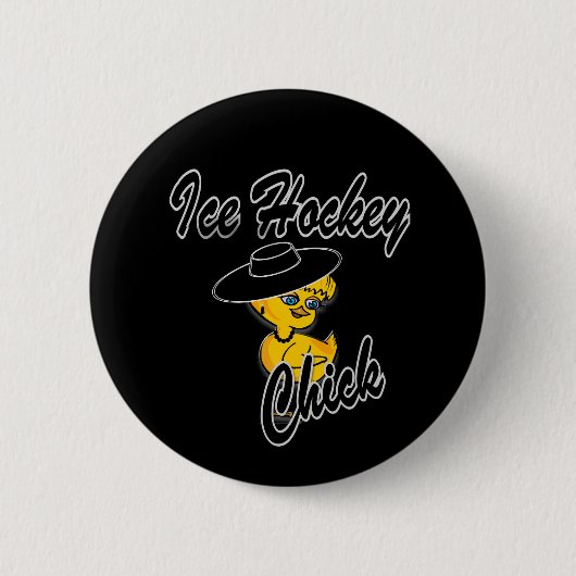 Eishockey Chick #4 Button (Vorderseite)