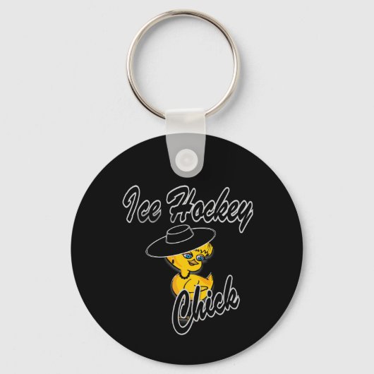 Eishockey Chick #4 Schlüsselanhänger (Vorderseite)