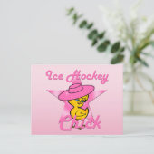 Eishockey-Chick #8 Postkarte (Stehend Vorderseite)
