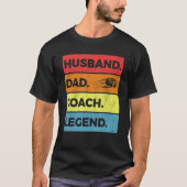 Eishockey Coach Husband Vater Legend T-Shirt (Vorderseite)