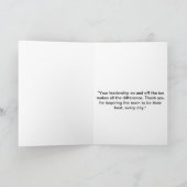 Eishockey-Coach "Lead by Example" Karte (Innenseite)