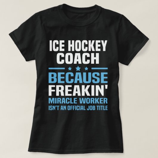 Eishockey-Coach T-Shirt (Design vorne)