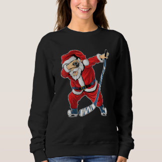 Eishockey Dabbing Santa Claus Hockey Spieler Chris Sweatshirt