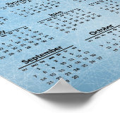 Eishockey-Design 2025 Kalenderposter Poster (Ecke)