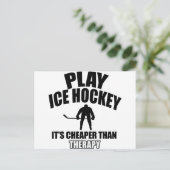Eishockey-Designs Postkarte (Stehend Vorderseite)