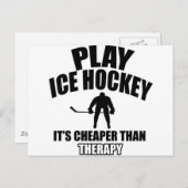 Eishockey-Designs Postkarte (Vorne/Hinten)
