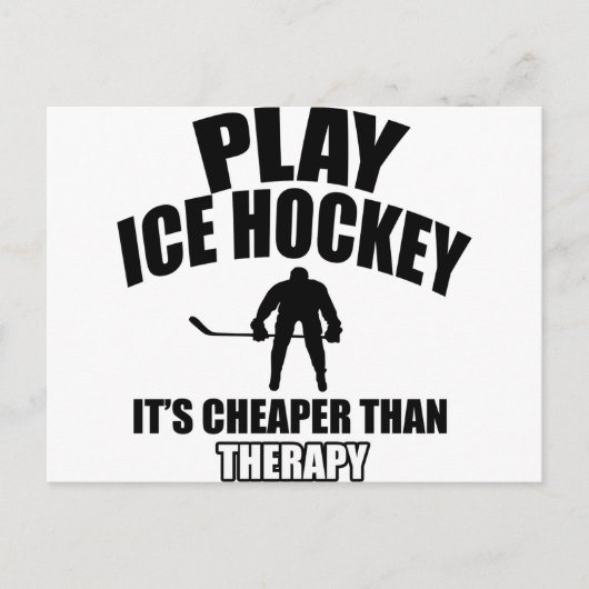 Eishockey-Designs Postkarte (Vorderseite)