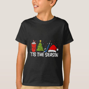 Eishockey, die Saison ist da, lustiger Weihnachts- T-Shirt