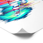 Eishockey-Dynamik Poster (Ecke)