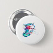 Eishockey Dynamisch Button (Vorne & Hinten)