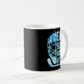 Eishockey Eat Sleep Hockey Wiederholung Funny Yout Kaffeetasse (VorderseiteRechts)