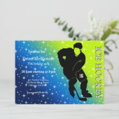 Eishockey Einladung (Stehend Vorderseite)