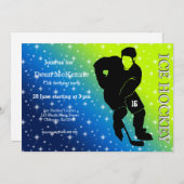 Eishockey Einladung (Vorne/Hinten)