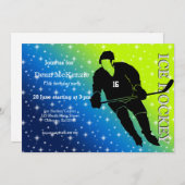 Eishockey Einladung (Vorne/Hinten)