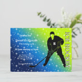 Eishockey Einladung (Stehend Vorderseite)