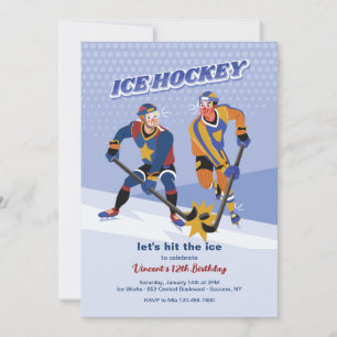 Eishockey-Einladung Einladung