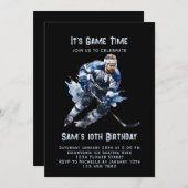Eishockey Einladung zum Geburtstag, Eishockey-Part (Vorne/Hinten)