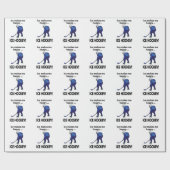Eishockey-Eis macht mich glücklich Eishockey Geschenkpapier (Flach)