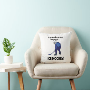 Eishockey-Eis macht mich glücklich Eishockey Kissen