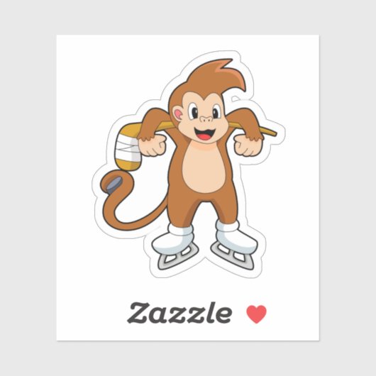 Eishockey-Eishockey-Eishockeystick Aufkleber (Blatt)