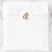 Eishockey-Eishockey-Eishockeystick Runder Aufkleber (Tasche)