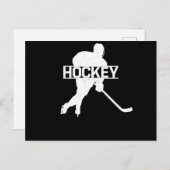 Eishockey-Eishockeyspieler Skate Postkarte (Vorne/Hinten)