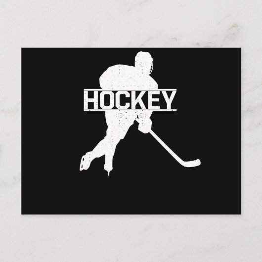 Eishockey-Eishockeyspieler Skate Postkarte (Vorderseite)
