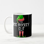 Eishockey Elf Matching Family Group Weihnachtsfeie Kaffeetasse (Links)