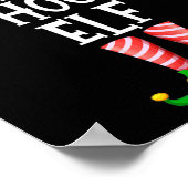Eishockey Elf Matching Family Group Weihnachtsfeie Poster (Ecke)