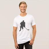 Eishockey-Fans zwei Töne T - Shirt Design (Vorderseite voll)