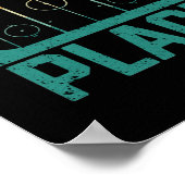 Eishockey Figur Skaten Eisbahn Winter Poster (Ecke)