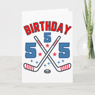 Eishockey Five Geburtstagsjunge 5. Party Jungen Al Karte